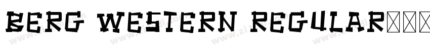 Berg Western Regular字体转换